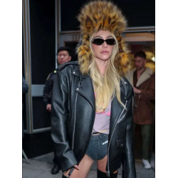 NYC 2025 Kesha Black Leather Jacket